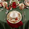 Набір обідніх керамічних тарілок із зображеннями Санта Клауса «Різдвяна казка», 4 шт. Certified International  - фото