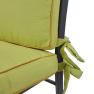 Набір з 2-х зелених подушок для стільців з гірчичним кантом New London Villa Grazia  - фото