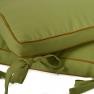 Набір з 2-х зелених подушок для стільців з гірчичним кантом New Nicole Villa Grazia  - фото
