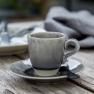 Сірі чашки із блюдцем для кави, набір 6 шт. Madeira Costa Nova  - фото