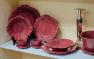 Пурпурний обідній посуд Iris Comtesse Milano  - фото