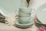 Бірюзові чайні чашки зі блюдцями Mediterranea, 6 шт. Costa Nova  - фото