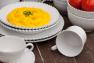 Тарілка для супу біла із міцної кераміки Pearl Costa Nova  - фото