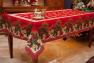 Гобеленова новорічна скатертина "Святковий вінок" Emilia Arredamento  - фото