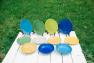 Набір із 6-ти глибоких тарілок блакитного кольору Ritmo Comtesse Milano  - фото