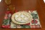 Святкова серветка з люрексом "Різдвяний пэчворк" Villa Grazia Premium  - фото