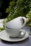 Чашки із блюдцем білі для кави, набір 6 шт. Friso Costa Nova  - фото