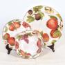 Супова керамічна тарілка із фруктовими мотивами "Осінній ноктюрн" Villa Grazia  - фото