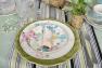Порцеляновий столовий сервіз на 6 персон із тарілок з яскравим орнаментом Paradise Brandani  - фото