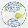 Обідня тарілка із ексклюзивної керамічної колекції "Блакитна гортензія" Villa Grazia  - фото