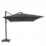 Прямокутна парасоля для вулиці сіро-чорна Icon premium Platinum  - фото