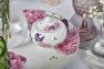 Цукорниця з кришкою порцелянова з півоніями і тюльпанами Ikebana Maison  - фото