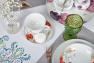 Чашки чайні з гортензією, півонією, маками, календулою, ліліями набір з 6-ти шт. Ikebana Maison  - фото