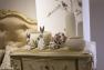 Комплект двох керамічних статуеток великодніх кролів Golden shine HOFF Interieur  - фото