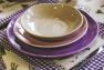 Набір супових тарілок із колекції бежевої кераміки Ritmo, 6 шт. Comtesse Milano  - фото