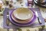 Набір супових тарілок із колекції бежевої кераміки Ritmo, 6 шт. Comtesse Milano  - фото