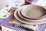 Набір десертних тарілок із сіро-коричневої кераміки Ritmo 6 шт. Comtesse Milano  - фото