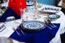 Набір з 6-ти десертних тарілок із візерунком "Вербена" Кераміка Артистична  - фото
