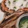 Набір з 2-х кухонних бавовняних рушників з малюнком закусок "Італійська кухня" Centrotex  - фото