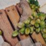 Набір з 4-х кухонних бавовняних рушників з малюнками винної бочки та винограду "Винний купаж" Centrotex  - фото