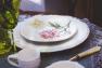 Тарілка десертна з квітковим малюнком "Гортензія" Bizzirri  - фото