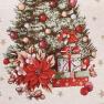 Ранер гобеленовий з люрексом та тефлоновим покриттям «Різдвяний сюрприз» Villa Grazia Premium  - фото