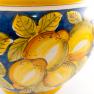 Кашпо із міцної кераміки з флористичним малюнком "Лимони" D'acunto Mario  - фото