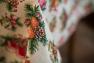 Ошатна скатертина з гобелену з люрексом "Новорічні свічки" Villa Grazia  - фото