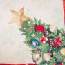 Гобеленова скатертина з новорічним малюнком "Ялинкові іграшки" Villa Grazia  - фото