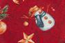 Кругла гобеленова скатертина з фрагментами люрексу "Новорічна мозаїка" Villa Grazia  - фото