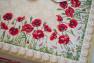 Гобеленова скатертина з квітковим малюнком і широкою облямівкою "Маки" Emilia Arredamento  - фото