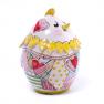 Яйце керамічне Великдень, декор Сердечки   - фото