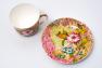 Велика чашка з блюдцем з барвисті порцеляни Daydream Maxwell & Williams  - фото