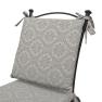 Гобеленова подушка для стільця двостороння з тефлоновим просоченням "Срібні пелюстки" Villa Grazia Premium  - фото