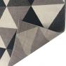 Килим із трикутним малюнком сіро-білого кольору New SL Carpet  - фото