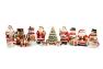 Набір ємностей для солі та перцю – керамічні фігурки Санти "Різдвяна хижка" Certified International  - фото