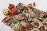 Серветка з люрексом із барвистого гобелену "Листівки до Різдва" Villa Grazia  - фото