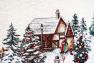 Наволочка новорічна гобеленова з люрексом та тефлоном "Снігові забави" Villa Grazia Premium  - фото