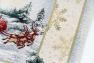 Новорічний гобеленовий ранер з люрексом та тефлоновим просоченням "Снігові забави" Villa Grazia Premium  - фото