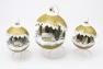 Декоративна куля оливково-золотава з LED-підсвічуванням «Святе сімейство» Villa Grazia  - фото