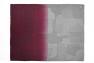 Плед сірий із градієнтом вишневого кольору Ombre Self Blush Shingora  - фото