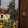 Ключниця з яскравим пейзажем "Будинки та соняшники" Decor Toscana  - фото