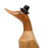 Оригінальна дерев'яна фігурка у формі качки в капелюсі Mastercraft  - фото