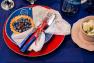 Синя десертна тарілка Nova із міцної вогнетривкої кераміки Costa Nova  - фото