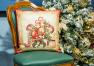 Наволочка із щільного гобелену з люрексом та тефлоновим просоченням "Різдвяні зірки" Villa Grazia Premium  - фото