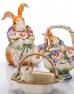 Заварник Кролик у кошику з квітами Fitz and Floyd  - фото