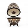 Порцелянова скринька у формі яйця з візерунком з гербів Royal Family  - фото