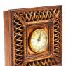 Настільний дерев'яний годинник з наскрізним перехресним плетінням Royal Family  - фото