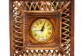Настільний дерев'яний годинник з наскрізним перехресним плетінням Royal Family  - фото