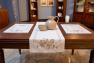 Святковий білий ранер зі строкатими курочками «Світле свято» Villa Grazia  - фото